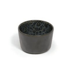 Coppetta aperitivo color nero con puntini blu Le Coq Phobos, diam. 9,5cm, 6 pezzi