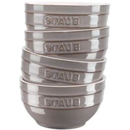 Set di ciotole in ceramica grigio antico Staub, 4 pezzi diam. 14cm