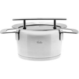 Pentola in Acciaio inox diam. 16cm con coperchio linea Phi Collection Fissler