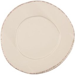 Piatto piano crema in porcellana Le Coq Aetna, diam. 27,5cm, 6 pezzi