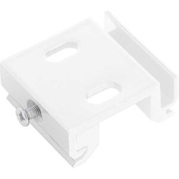 Tecnomat KIT 2 BASETTE PER SISTEMA A BINARIO CON GUIDA TRIFASE BIANCO 3,5x1,5x4 cm