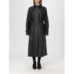 Max Mara Trench in pelle Nero Taglia 42