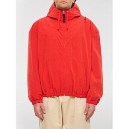 Marni Giubbotto con cappuccio in misto cotone Rosso Taglia 48