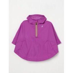 K-Way Giacca a vento con cappuccio in nylon Viola Taglia 4