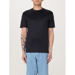 Emporio Armani T-shirt basic in lyocell Blue Taglia S