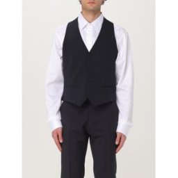 Emporio Armani Gilet sartoriale in lana vergine Blue Navy Taglia 54