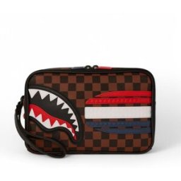 SPRAYGROUND - Beauty case Machine Francaise - Colore: Marrone,Taglia: TU