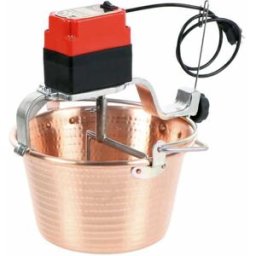 NuovaFac Cuoca Automatica - Paiolo elettrico in rame martellato a induzione - 9L - 24W
