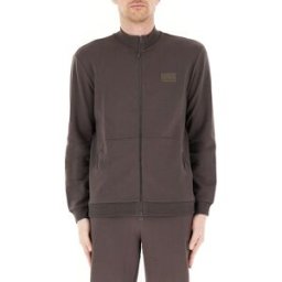 EA7 EMPORIO ARMANI Felpa con zip FANGO M