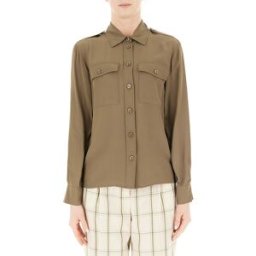 LIU JO Camicia maniche lunghe VERDE MILITARE 46