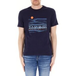 Napapijri T-shirt girocollo BLU NOTTE XXL