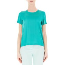 LIU JO Blusa girocollo viscosa TURCHESE 40