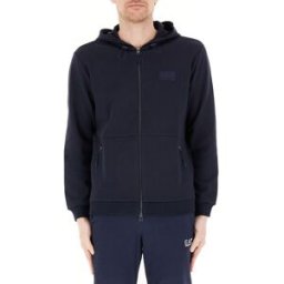 EA7 EMPORIO ARMANI Felpa con cappuccio BLU NOTTE XXL