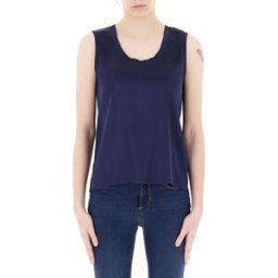 VICOLO Canotta in viscosa BLU NOTTE M