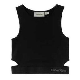 Calvin Klein Top misto viscosa NERO 16