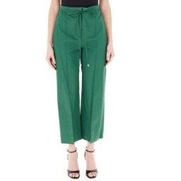 LIU JO Pantalone wide leg VERDE 42