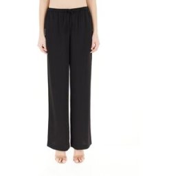 Armani Exchange Pantalone wide leg NERO 2