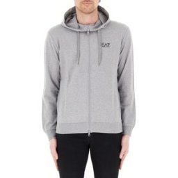 EA7 EMPORIO ARMANI Felpa con cappuccio GRIGIO XXL