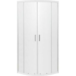 Tecnomat BOX DOCCIA BIONAZ 1/4 CERCHIO (78-80) H190cm VETRO TEMPERATO STAMPATO 5mm CROMATO