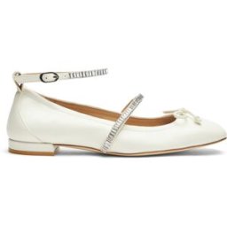 Stuart Weitzman Stefanie Ballet Flat - Donna Cream/clear 36.5