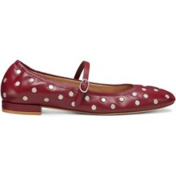 Stuart Weitzman Claris Stud Ballet Flat - Donna Rioja 37.5