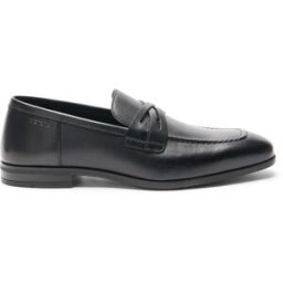 Stuart Weitzman Simon Crisscross Loafer - Uomo Black 43.5