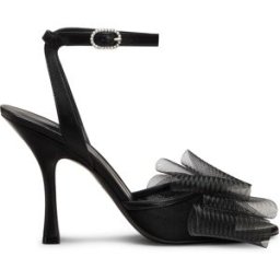 Stuart Weitzman Blushing Bow 100 Sandal - Donna Black 36.5