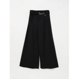 Liujo Pantalone palazzo in jersey Nero Taglia 14