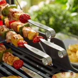 Weber Set 4 spiedini per cottura multilivello su barbecue