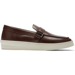 Stuart Weitzman Hamptons Buckle Loafer - Uomo Dark Brown 42