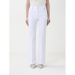 Liujo Pantalone classico in crêpe Bianco Taglia 38