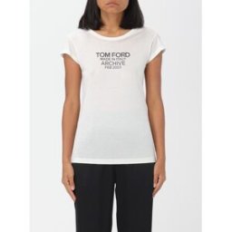Tom Ford T-shirt in seta Bianco Taglia 40