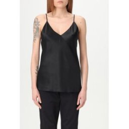 Max Mara Top basic in seta Nero Taglia 44