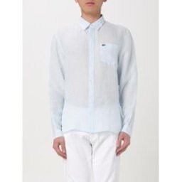 Lacoste Camicia in lino Azzurro Taglia 44