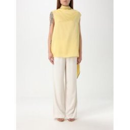 Stella McCartney Top in misto viscosa Giallo Taglia 44