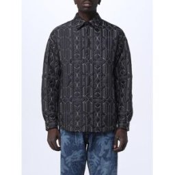 Palm Angels Overshirt in nylon trapuntato Nero Taglia S
