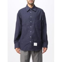 Thom Browne Camicia in cotone spazzolato Blue Taglia 2