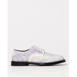 Moschino Derby kin canvas di cotone con scarabocchi Fantasia Taglia 40