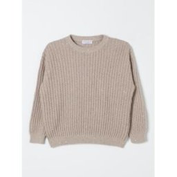 Brunello Cucinelli Pullover in misto cotone Beige Taglia 8