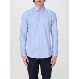 Hugo Camicia in popeline di cotone Celeste Taglia 43