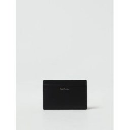 Paul Smith Portacarte di credito in pelle e tessuto multicolor Nero Taglia OS