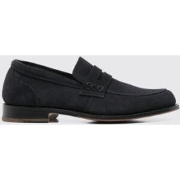 Tricker's Mocassino in camoscio Blue Navy Taglia 8½