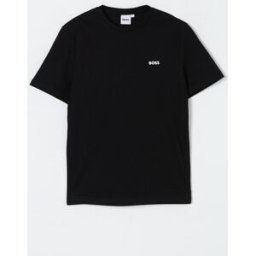 Boss T-shirt basic in cotone con mini logo Nero Taglia 6