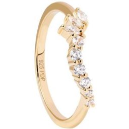 PDPaola Anello Zirconi Gioiello Donna New Essentials AN01-829-14