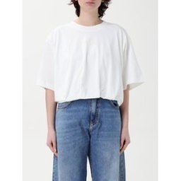 Pinko T-shirt crop in cotone Bianco Taglia M