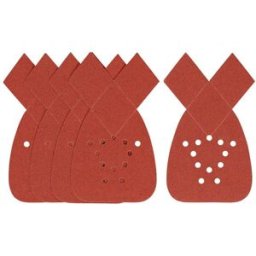 Stanley 5 FOGLI ABRASIVI GRANA 180 ATTACCO A STRAPPO PER MOUSE