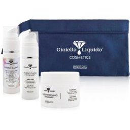 Gioiello Liquido Kit da viaggio corpo rimodellante ed esfoliante + pochette in omaggio 1 pz Set