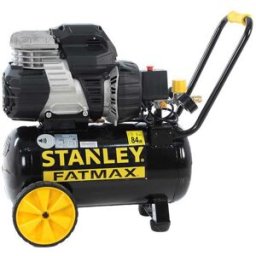 Stanley Sil Air 244/24 - Compressore aria elettrico monofase silenziato, oil-less - Motore 1.5 HP - 24 lt