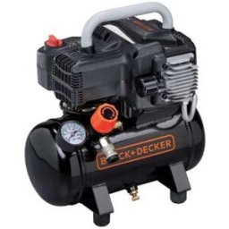 Black & Decker BD195 6 NK - Compressore aria elettrico portatile monofase, oil-less - Motore 1.5 HP - 6 lt