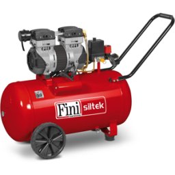 Fini Siltek 50 - Compressore aria elettrico monofase, oil-less - Motore 1.3 HP - 50 lt